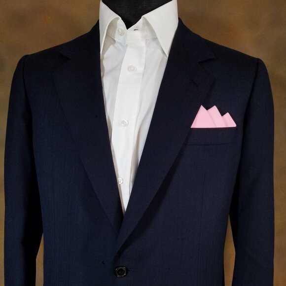 NEW Pink 100% Cotton Pre-Folded Pocket Square Handkerchief Insert - Picture 7 of 7